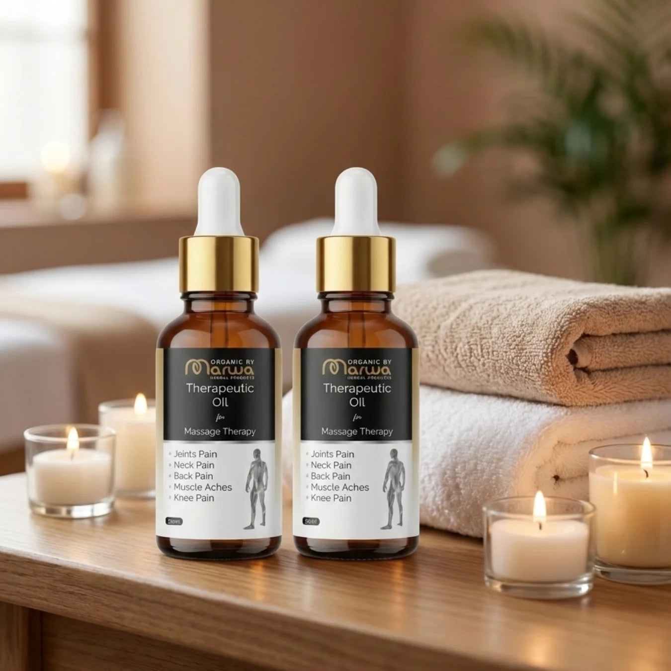 Pain Relief Duo – 2 Therapeutic Massage Oils (30ml Each)
