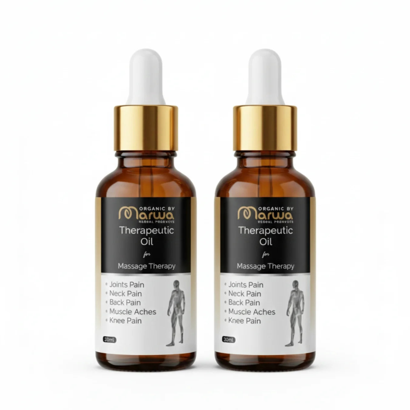 Pain Relief Duo – 2 Therapeutic Massage Oils (30ml Each)